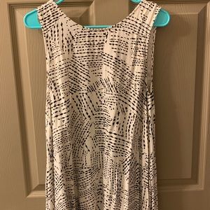 Black and white dress with cute pattern